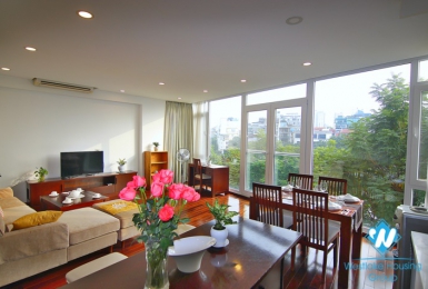 Lakeview two bedroom apartment for rent in Truc Bach  st, Ba Dinh district.